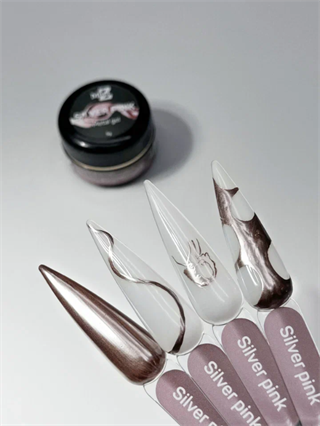 Jel boya sıvı metal Silver Pink ayna efekti veren 5 gr