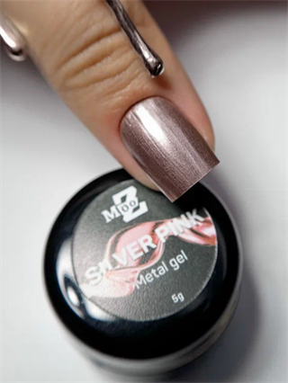 Jel boya sıvı metal Silver Pink ayna efekti veren 5 gr