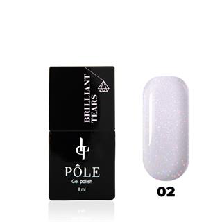 Kalıcı oje Brilliant tears ışıltılı 02 Kuvars 8 ml.