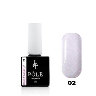 Kalıcı oje Brilliant tears ışıltılı 02 Kuvars 8 ml.