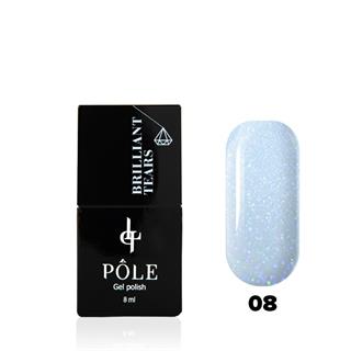 Kalıcı oje Brilliant tears ışıltılı 08 Safir 8 ml.