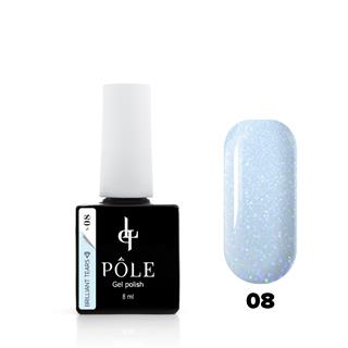 Kalıcı oje Brilliant tears ışıltılı 08 Safir 8 ml.