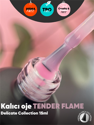 Kalıcı oje Delicate serisi 15 ml Tender Flame