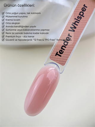 Kalıcı oje Delicate serisi 15 ml Tender Whisper