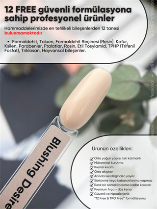 Kalıcı oje Ivory serisi 15 ml Blushing Desire