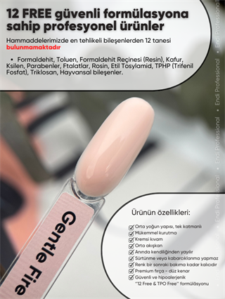 Kalıcı oje Ivory serisi 15 ml Gentle Fire