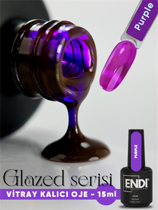 Kalıcı oje Vitray Glazed serisi 15 ml Purple
