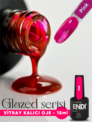 Kalıcı oje Vitray Glazed serisi 15 ml Pink