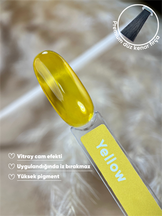 Kalıcı oje Vitray Glazed serisi 15 ml Yellow