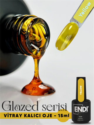 Kalıcı oje Vitray Glazed serisi 15 ml Yellow