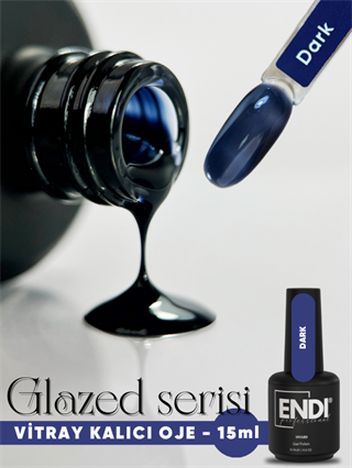 Kalıcı oje Vitray Glazed serisi 15 ml Dark
