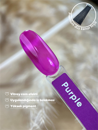 Kalıcı oje Vitray Glazed serisi 15 ml Purple