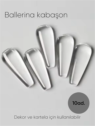 Kartela için cam tips 10 adet Ballerina