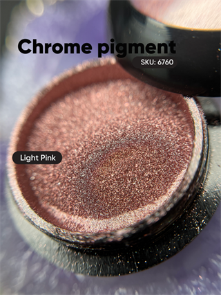 Krom metalik pigment tozu ayna efekti Light Pink 30