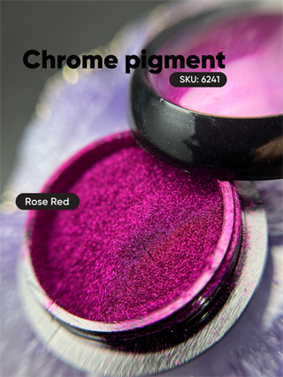Krom metalik pigment tozu ayna efekti Rose Red 27