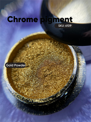 Krom metalik pigment tozu ayna efekti Gold Powder 26