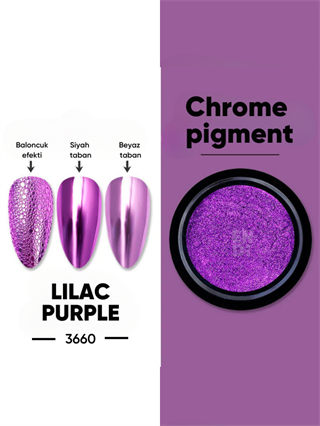 Krom metalik pigment tozu ayna efekti Lilac Purple 28