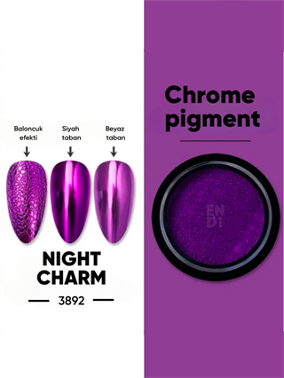 Krom metalik pigment tozu ayna efekti Charm Purple 20