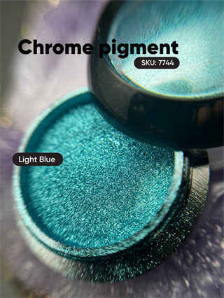 Krom metalik pigment tozu ayna efekti Light Blue 23