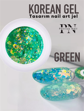 Nail art jel GEL KOREAN Green 5 grPatrisa NailKorean jelNail art jel GEL KOREAN Green 5 gr