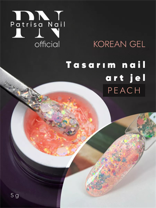 Nail art jel GEL KOREAN Peach 5 gr 