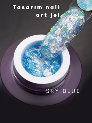 Nail art jel GEL KOREAN Sky Blue 5 gr 