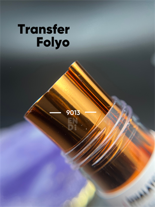 Nail art transfer folyo rulo 1m Bronz