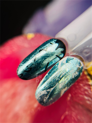Nail art transfer folyo rulo 1m Turkuaz