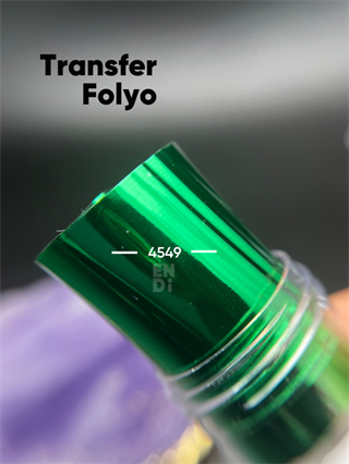 Nail art transfer folyo rulo 1m Yeşil