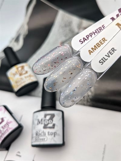 Potal Rich top coat Amber Parlak No wipe 9 ml