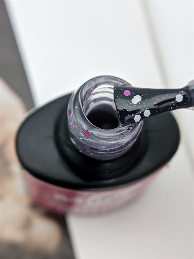 Renkli konfeti Pixie Pink top coat Parlak No wipe 9 ml