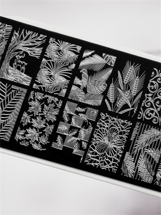 Stamping plakası nail art desen Nature motion 100