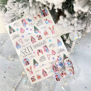 Stiker 113 Tırnak stiker Yılbaşı temalı