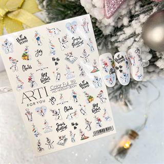 Stiker 119 Tırnak stiker Yılbaşı temalı