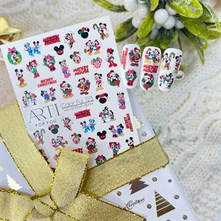 Stiker 123 Tırnak stiker Yılbaşı temalı