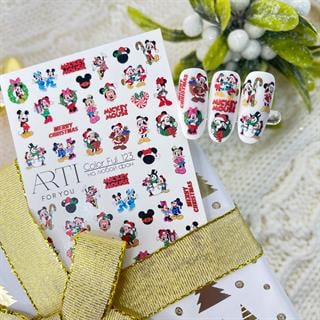Stiker 123 Tırnak stiker Yılbaşı temalı