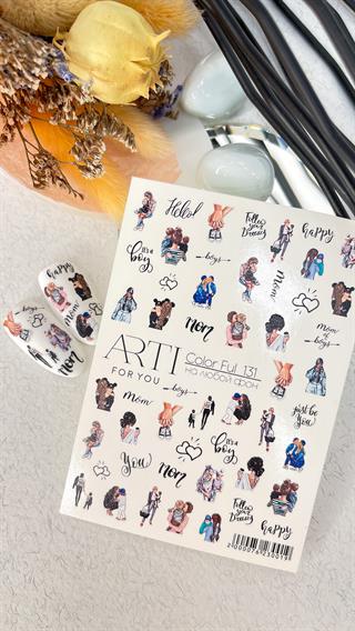 Stiker 131 Tırnak stiker Anne Oğlu temalı