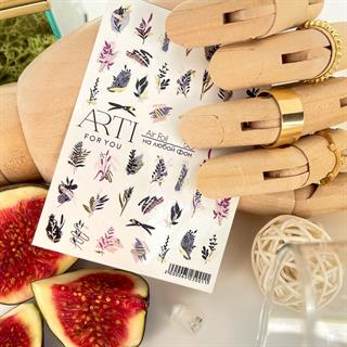 Stiker 50 Tırnak stiker çiçek temalı