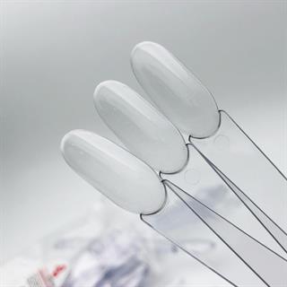 Tips kartela 50 adet Şeffaf BADEM/OVAL