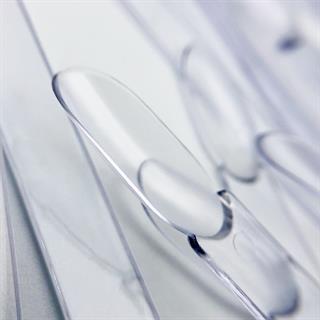 Tips kartela 50 adet Şeffaf BADEM/OVAL