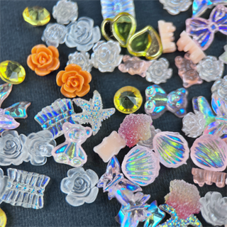 Tırnak Charm çeşitli tasarımlar nail art tırnak süsü Sarı