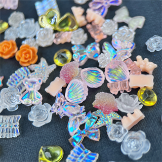 Tırnak Charm çeşitli tasarımlar nail art tırnak süsü Sarı