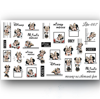 Tırnak stiker Like serisi 007