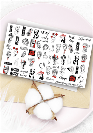 Tırnak stiker Like serisi 010