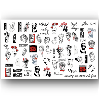 Tırnak stiker Like serisi 010