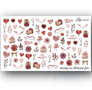 Tırnak stiker Like serisi 031