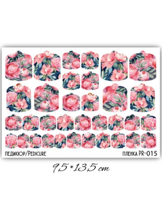Tırnak stiker pedikür slider serisi PR 015