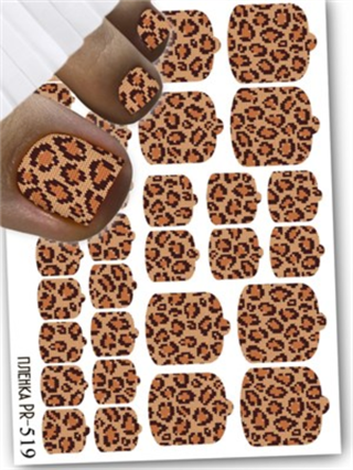 Tırnak stiker pedikür slider serisi PR 519