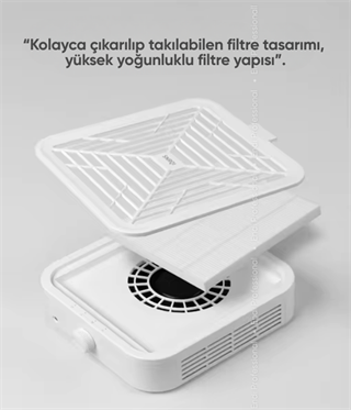 Toz Toplayıcı 120W Beyaz Süper Emme Gücü Fırçasız cihaz 2 yedek filtreli