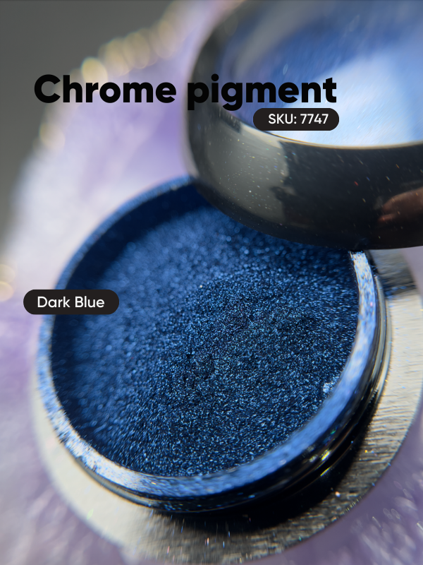 Krom metalik pigment tozu ayna efekti Dark Blue 25Endi ProfessionalKrom toz çeşitleriKrom metalik pigment tozu ayna efekti Dark Blue 25